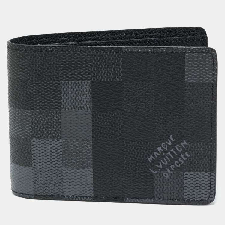 Pre Owned Louis Vuitton Damoflage Canvas Slender Wallet