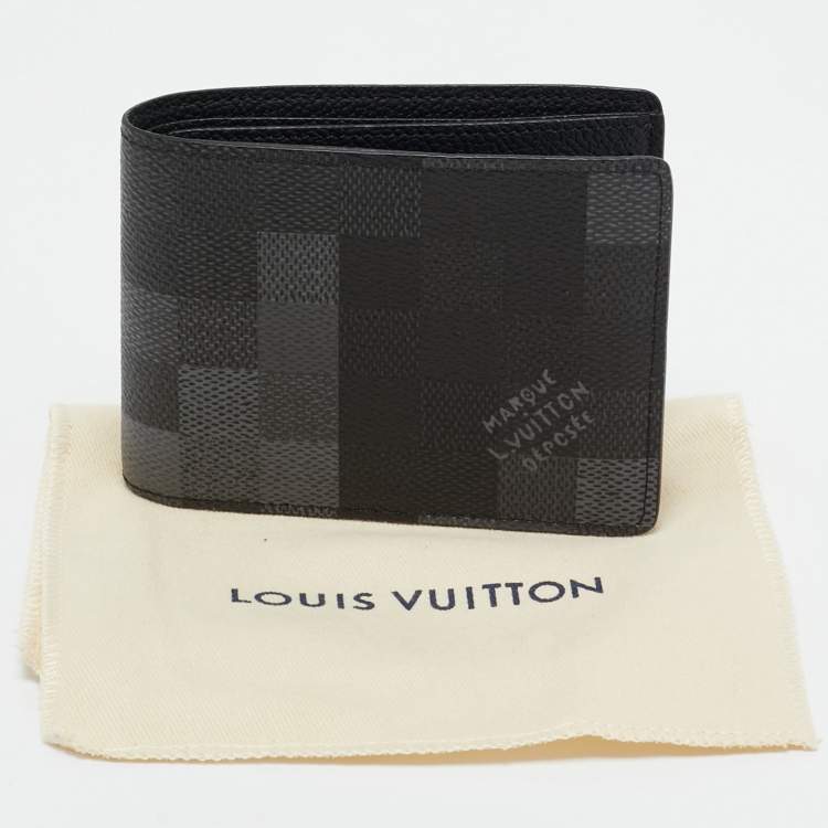 Pre Owned Louis Vuitton Damoflage Canvas Slender Wallet