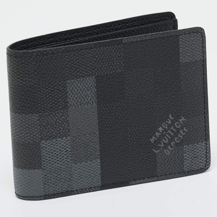 Pre Owned Louis Vuitton Damoflage Canvas Slender Wallet