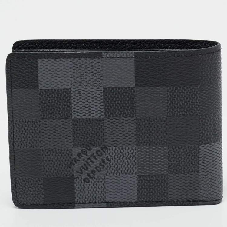 Pre Owned Louis Vuitton Damoflage Canvas Slender Wallet