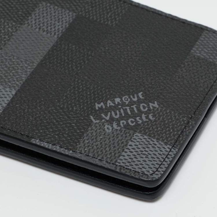 Pre Owned Louis Vuitton Damoflage Canvas Slender Wallet