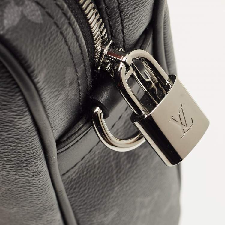 Pre Owned Louis Vuitton Monogram Eclipse Canvas Porte Documents Voyage PM Bag