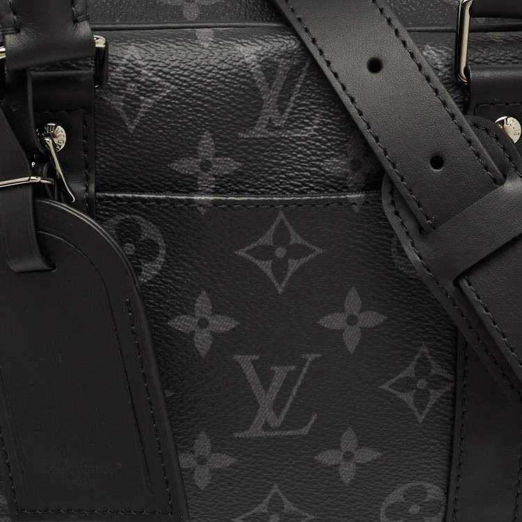 Pre Owned Louis Vuitton Monogram Eclipse Canvas Porte Documents Voyage PM Bag