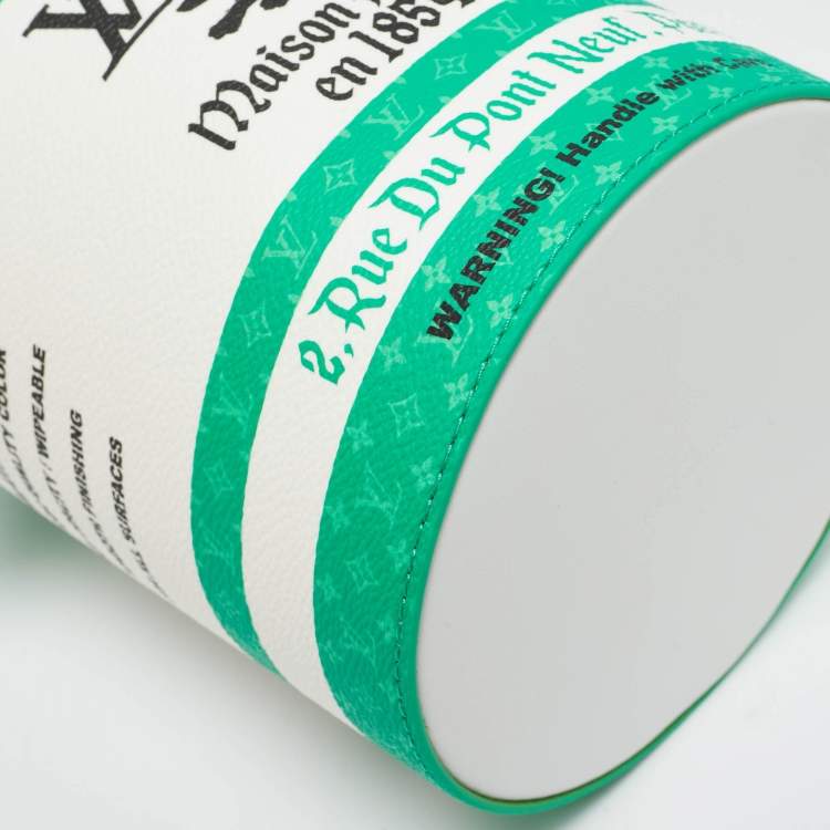 Pre Owned Louis Vuitton Green Monogram Canvas LV Paint Can Bag