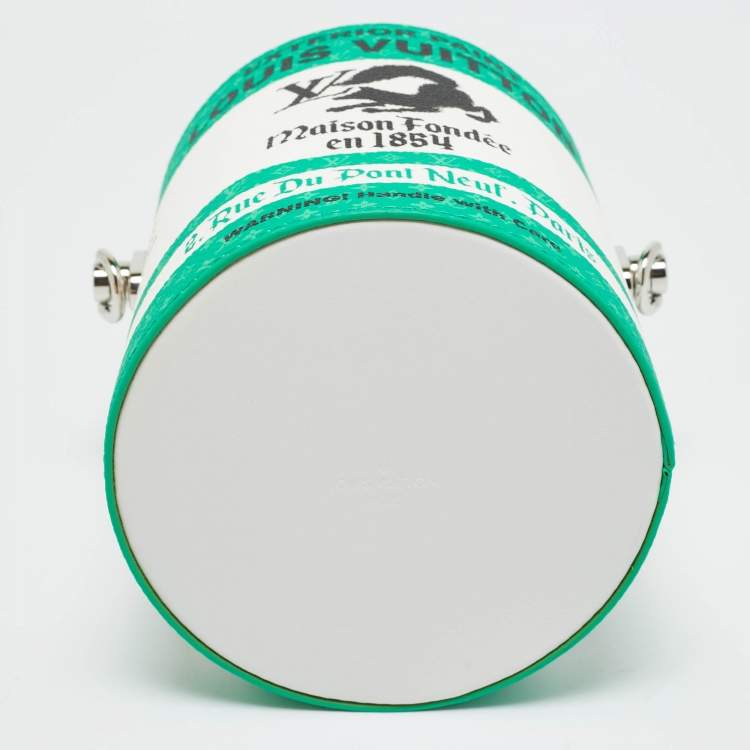 Pre Owned Louis Vuitton Green Monogram Canvas LV Paint Can Bag