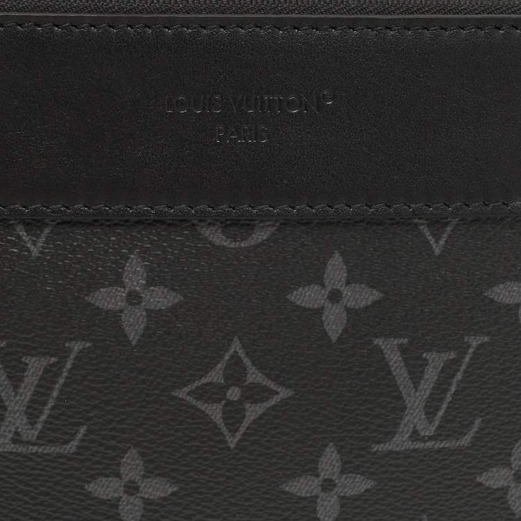 Pre Owned Louis Vuitton Monogram Eclipse Canvas Pochette Voyage Souple