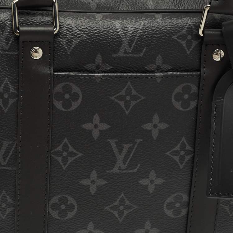 Pre Owned Louis Vuitton Monogram Eclipse Canvas Porte Documents Voyage PM Bag