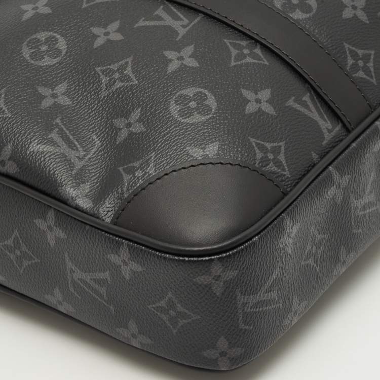 Pre Owned Louis Vuitton Monogram Eclipse Canvas Porte Documents Voyage PM Bag