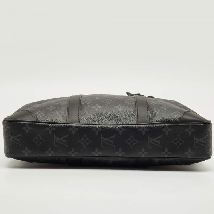 Pre Owned Louis Vuitton Monogram Eclipse Canvas Porte Documents Voyage PM Bag