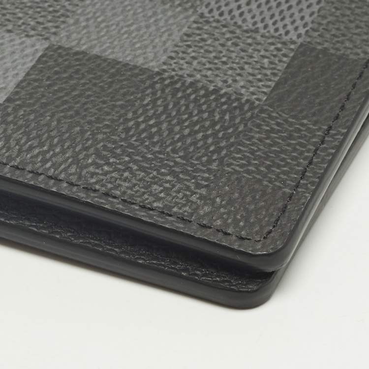 Pre Owned Louis Vuitton Black Damoflage Canvas Pocket Organizer