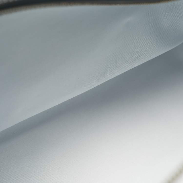 Pre Owned Louis Vuitton Keepall Bandouliere 50 Silver Monogram Mirror Canvas Duffel Bag