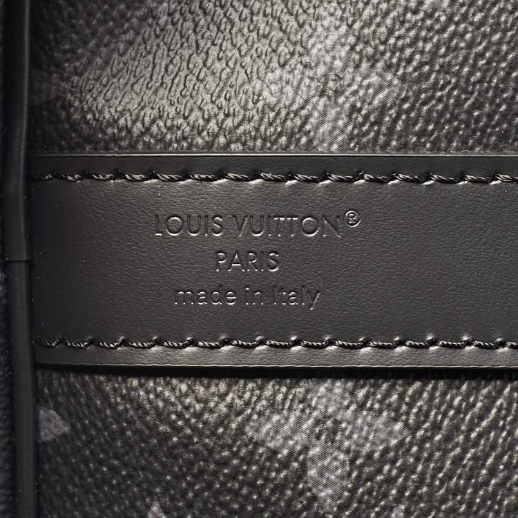 Pre Owned Louis Vuitton Keepall Bandouliere 45 Monogram Eclipse Canvas Duffel Bag