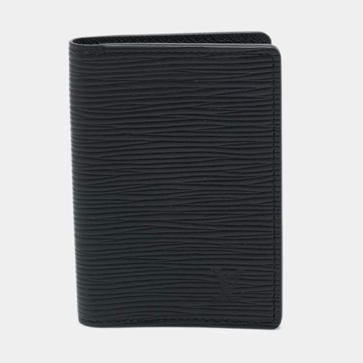 Pre Owned Louis Vuitton Black Epi Leather Pocket Organizer