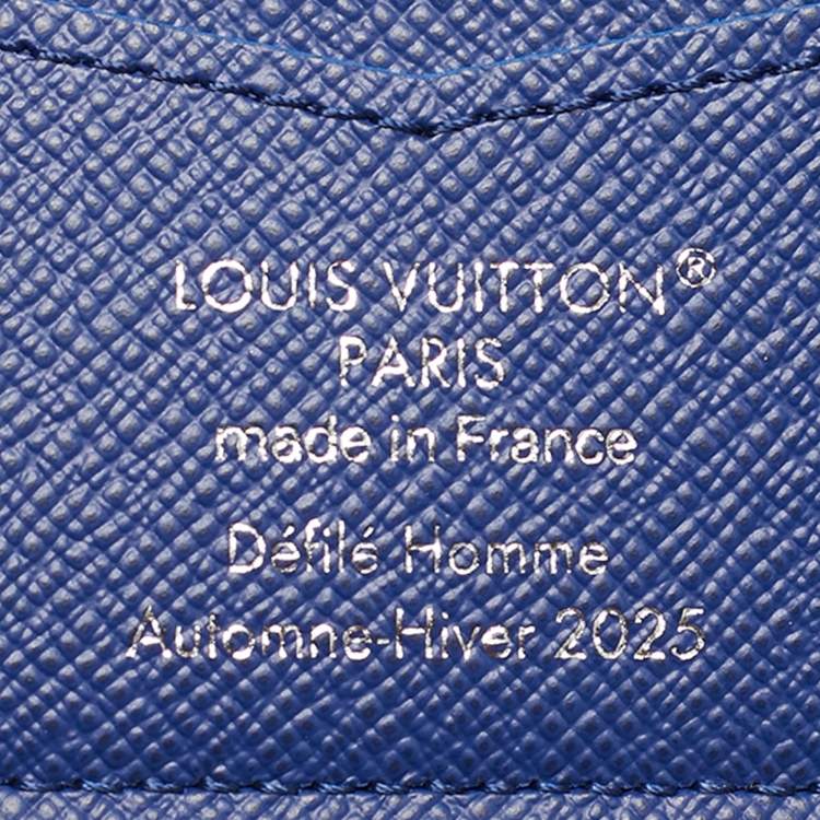 Pre Owned Louis Vuitton Slender Blue Monogram Canvas Bifold Wallet