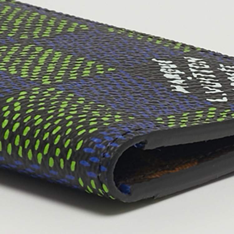 Pre Owned Louis Vuitton Blue/Green Damier Heritage Canvas Pocket Organizer