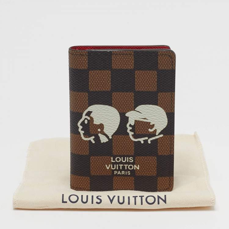 Pre Owned Louis Vuitton x Nigo Damier Ebene Canvas Pocket Organizer