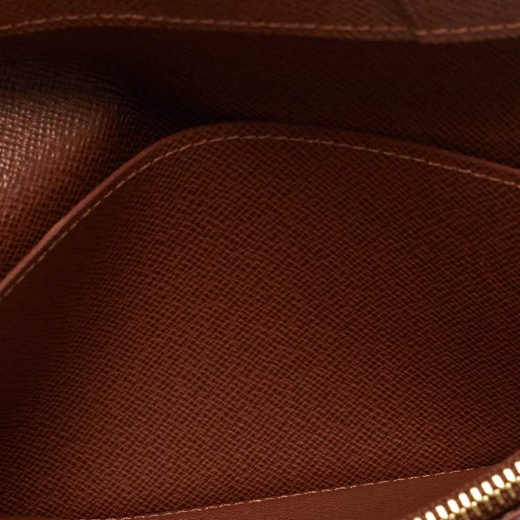 Pre Owned Louis Vuitton Brazza Monogram Canvas Long Wallet