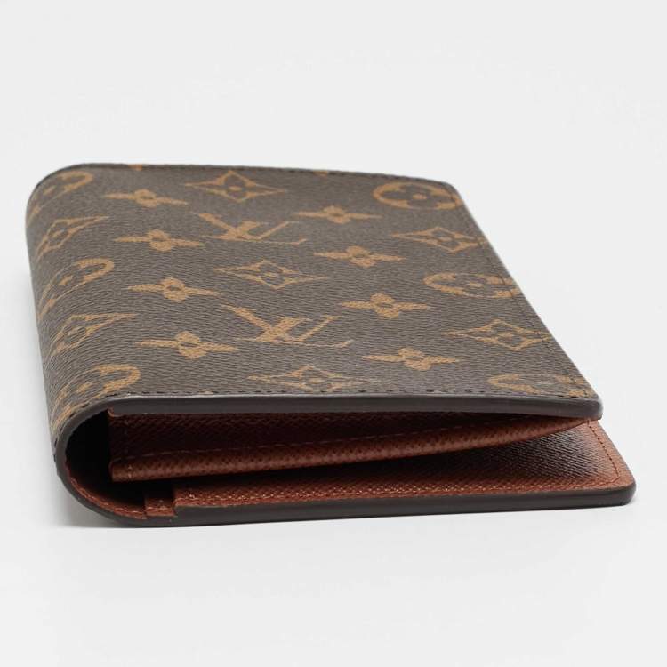 Pre Owned Louis Vuitton Brazza Monogram Canvas Long Wallet