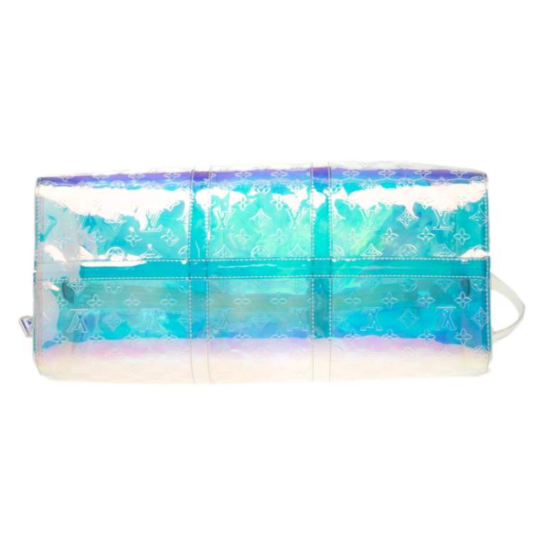 Pre Owned Louis Vuitton Monogram Prism Keepall Bandouliere 50 Bag