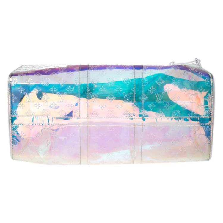 Pre Owned Louis Vuitton Monogram Prism Keepall Bandouliere 50 Bag