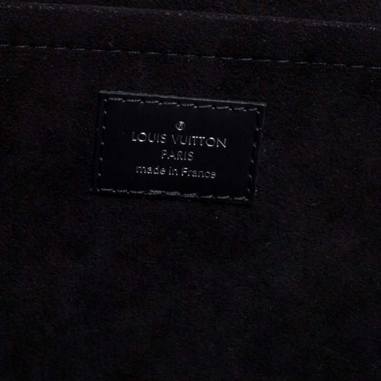 Pre Owned Louis Vuitton Noir Epi Leather Pochette Jour GM Clutch