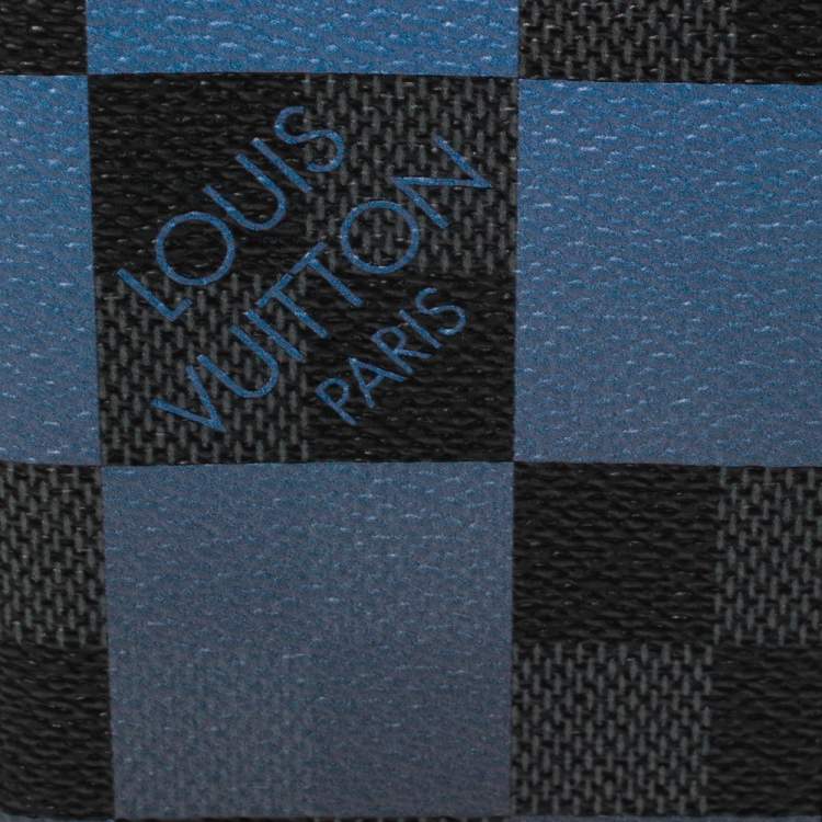 Pre Owned Louis Vuitton Blue Damier Graphite Giant Canvas Pocket Organiser