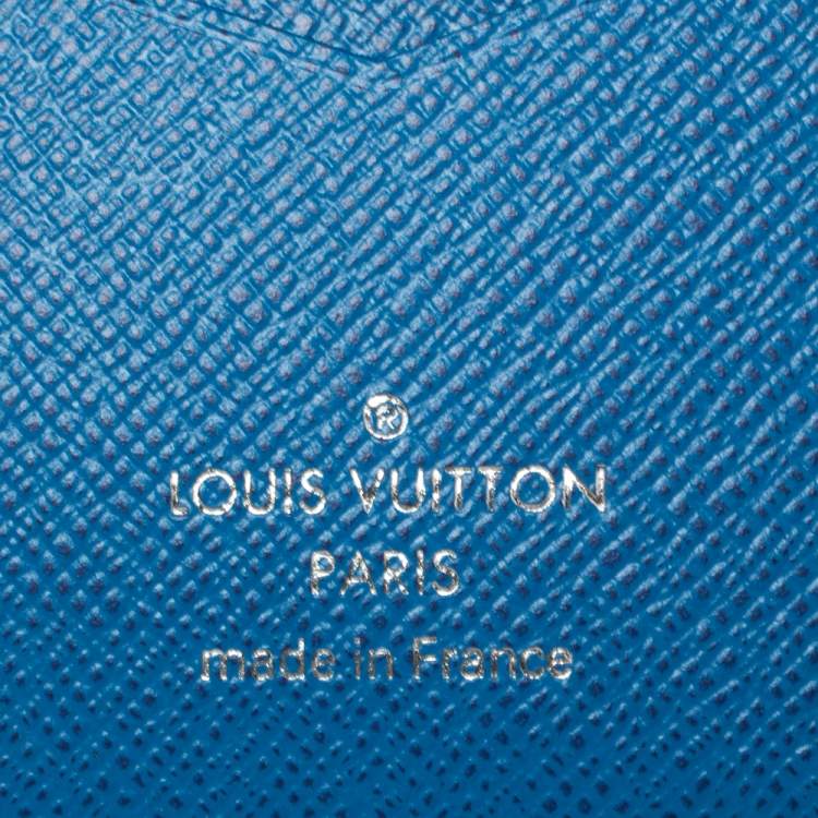 Pre Owned Louis Vuitton Blue Damier Graphite Giant Canvas Pocket Organiser