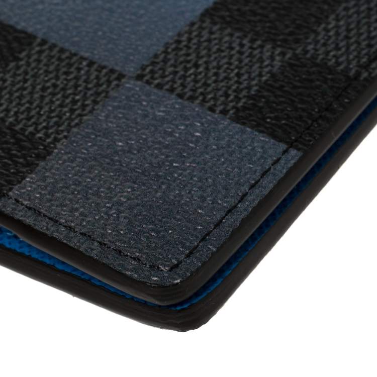 Pre Owned Louis Vuitton Blue Damier Graphite Giant Canvas Pocket Organiser