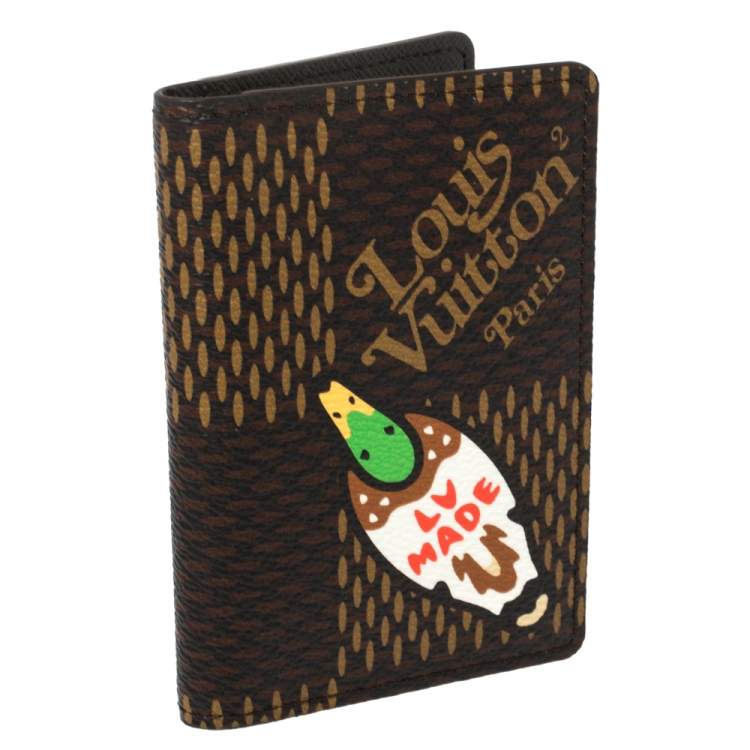 Pre Owned Louis Vuitton x Nigo Damier Ebene Giant Canvas Pocket Organiser