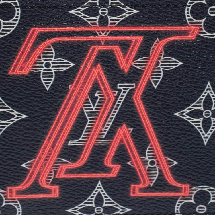 Pre Owned Louis Vuitton Ink Monogram Canvas Upside Down Multiple Bifold Wallet
