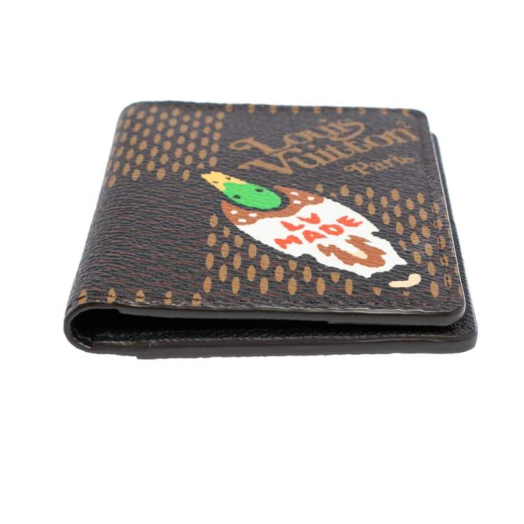 Pre Owned Louis Vuitton x Nigo Damier Ebene Giant Canvas Pocket Organiser