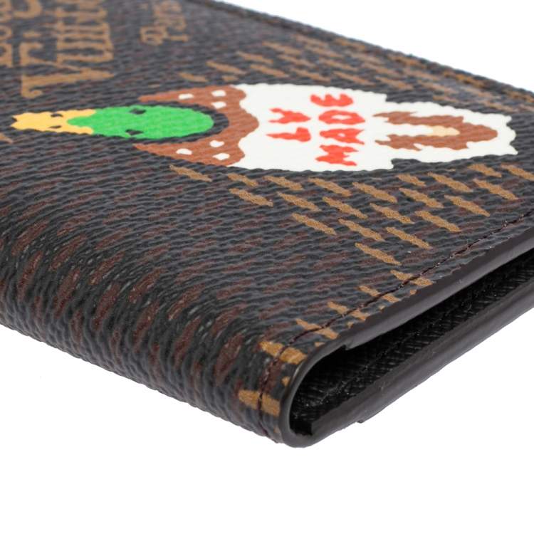 Pre Owned Louis Vuitton x Nigo Damier Ebene Giant Canvas Pocket Organiser