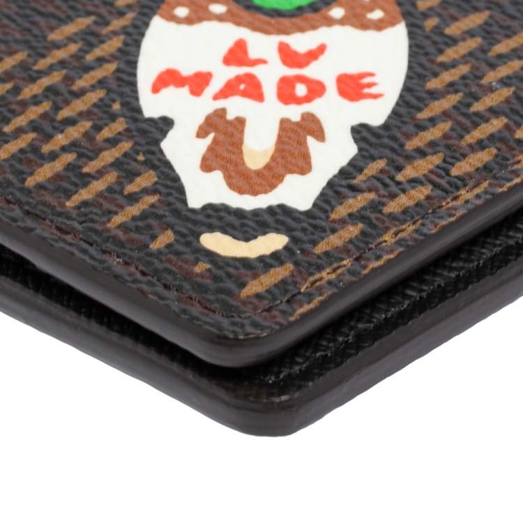 Pre Owned Louis Vuitton x Nigo Damier Ebene Giant Canvas Pocket Organiser