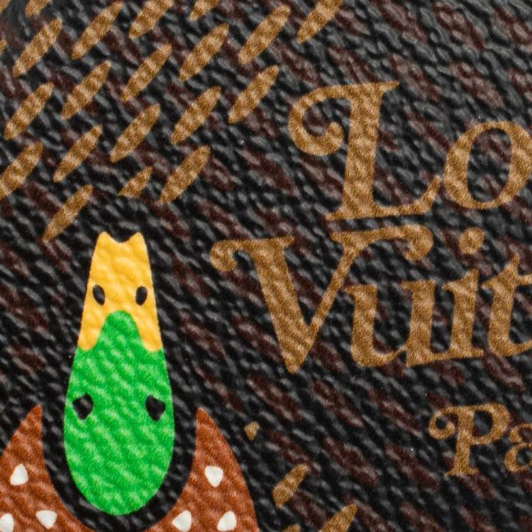 Pre Owned Louis Vuitton x Nigo Damier Ebene Giant Canvas Pocket Organiser