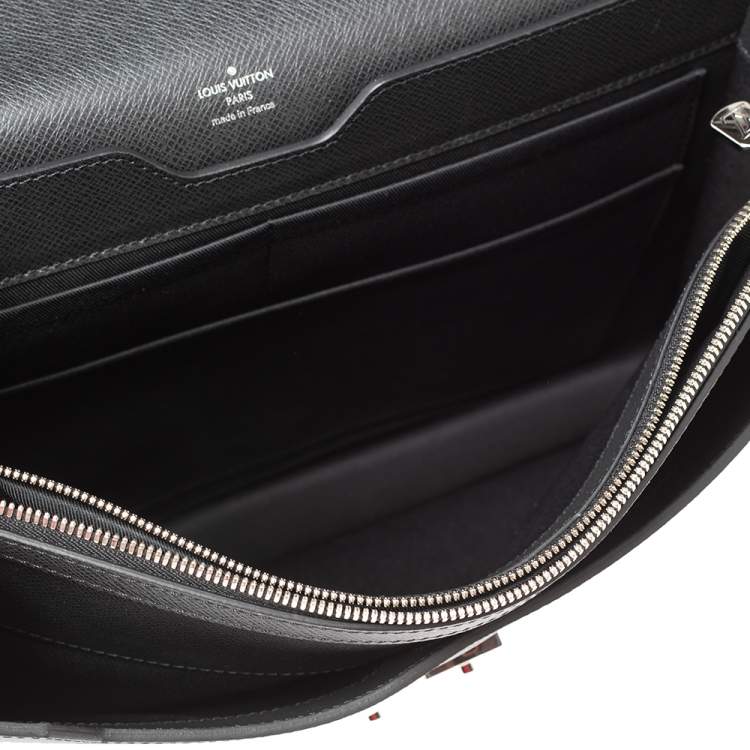Pre Owned Louis Vuitton Black Taiga Leather Associe Cartable 1 Briefcase