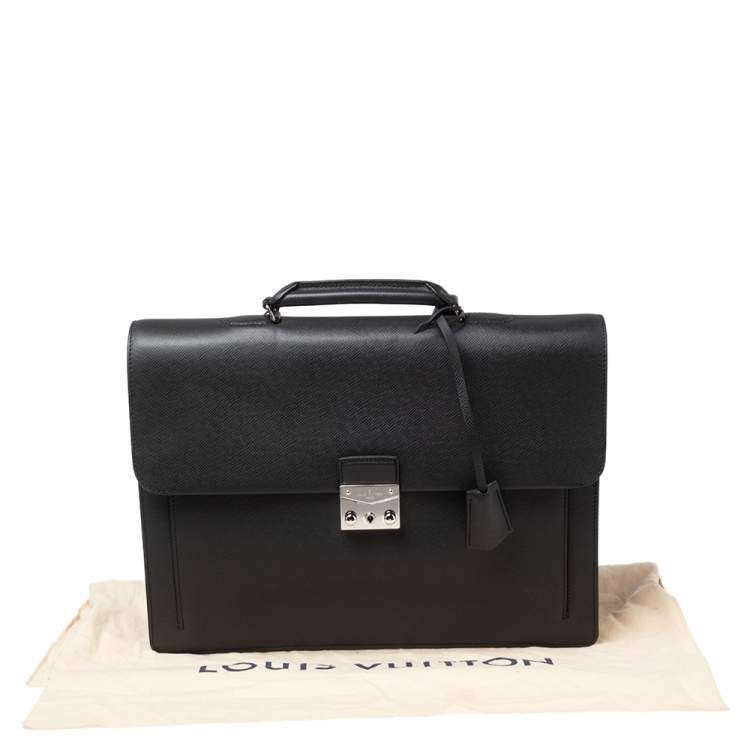 Pre Owned Louis Vuitton Black Taiga Leather Associe Cartable 1 Briefcase