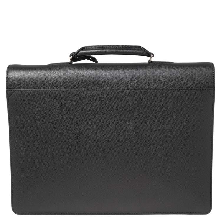 Pre Owned Louis Vuitton Black Taiga Leather Associe Cartable 1 Briefcase