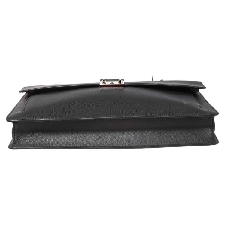 Pre Owned Louis Vuitton Black Taiga Leather Associe Cartable 1 Briefcase