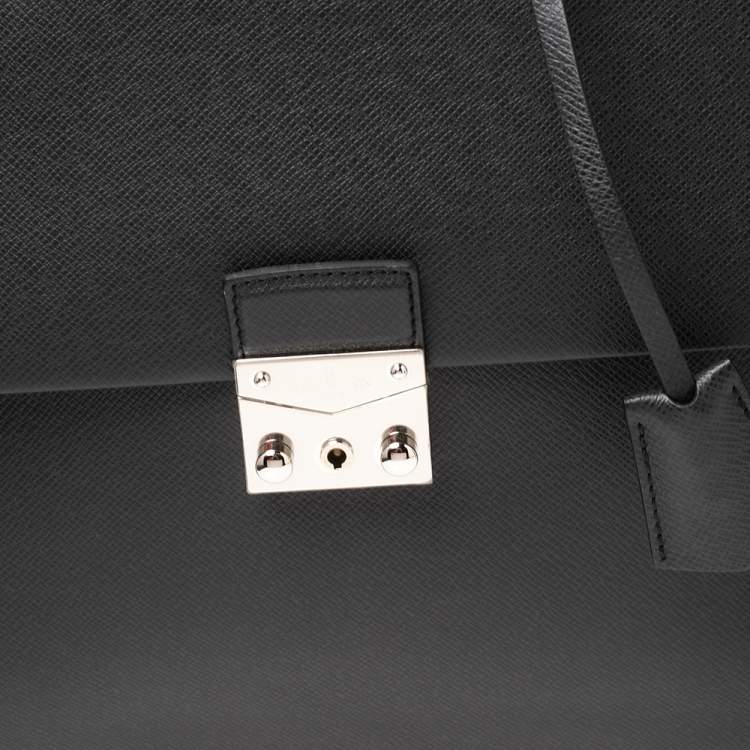 Pre Owned Louis Vuitton Black Taiga Leather Associe Cartable 1 Briefcase