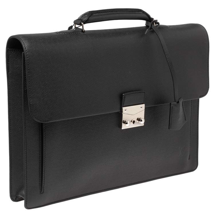 Pre Owned Louis Vuitton Black Taiga Leather Associe Cartable 1 Briefcase