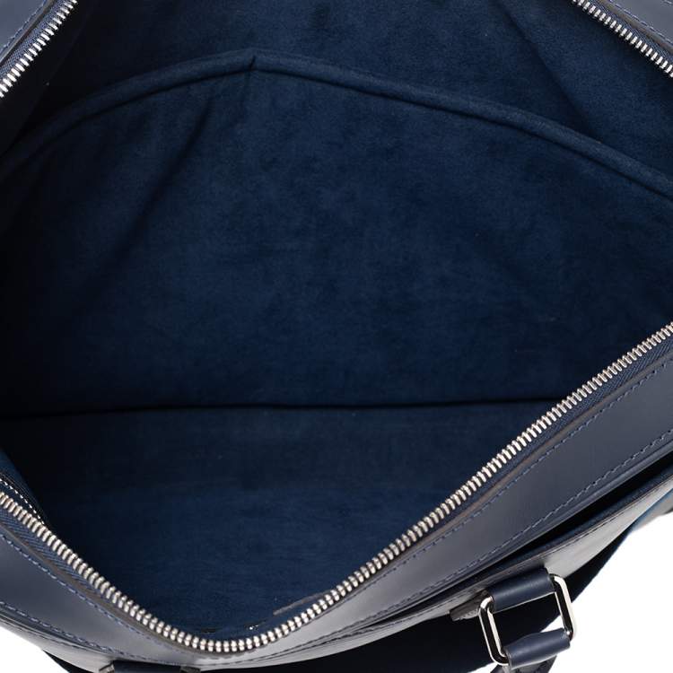 Pre Owned Louis Vuitton Navy Blue Epi Leather Dandy MM Briefcase
