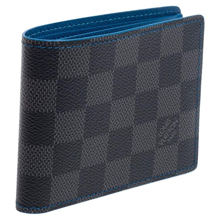Pre Owned Louis Vuitton Damier Graphite Canvas Slender Wallet