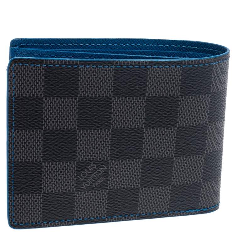 Pre Owned Louis Vuitton Damier Graphite Canvas Slender Wallet