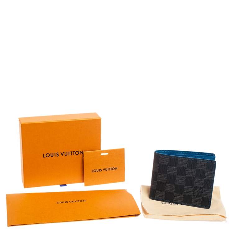 Pre Owned Louis Vuitton Damier Graphite Canvas Slender Wallet