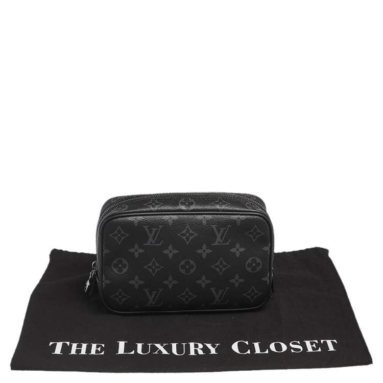 Pre Owned Louis Vuitton Monogram Eclipse Canvas Toilet Pouch PM