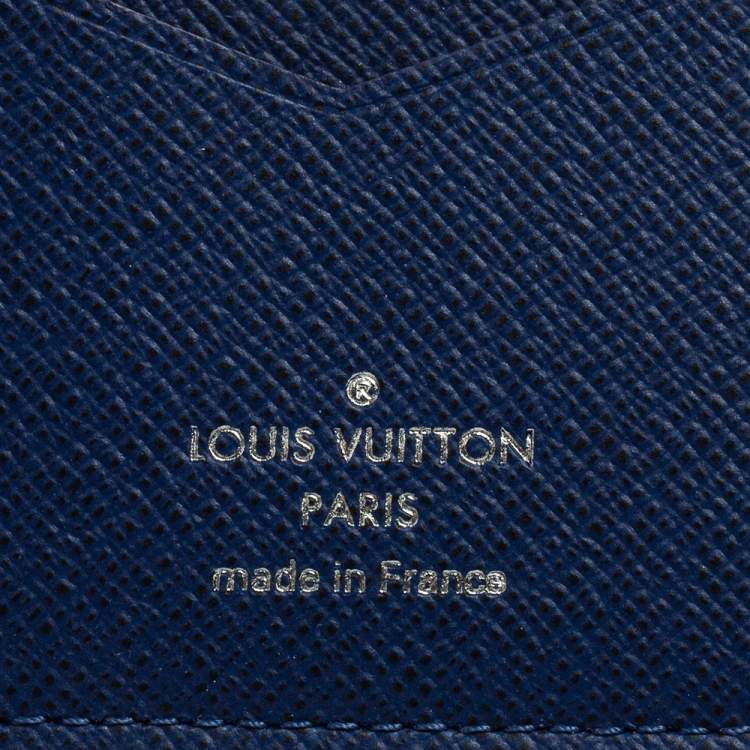 مملوكة مسبقًا Louis Vuitton Blue Monogram Canvas Pocket Organiser 