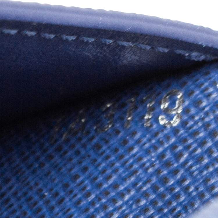 مملوكة مسبقًا Louis Vuitton Blue Monogram Canvas Pocket Organiser 