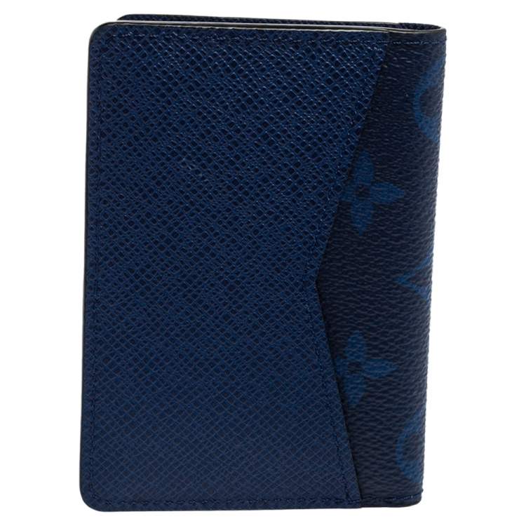 مملوكة مسبقًا Louis Vuitton Blue Monogram Canvas Pocket Organiser 