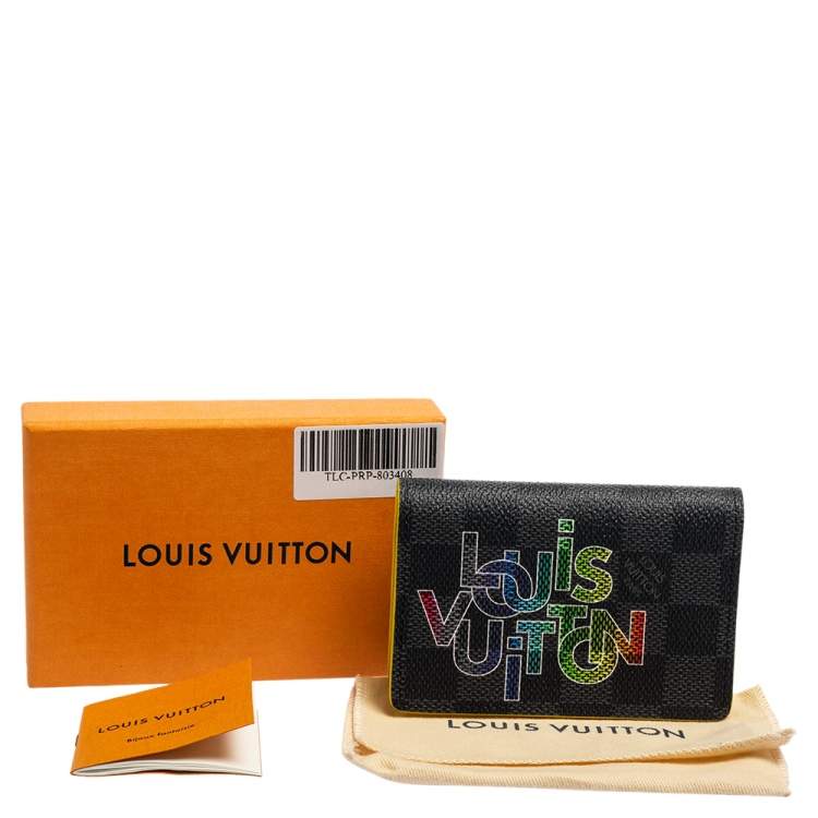 Pre Owned Louis Vuitton Damier Graphite Canvas Logo Pocket Organizer