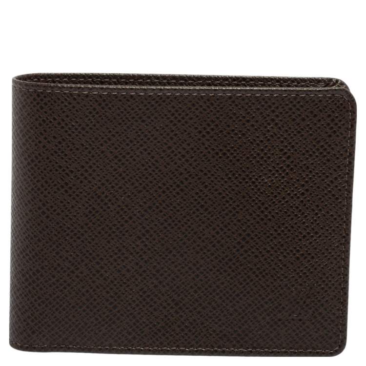 Authentic Louis Vuitton Taiga Leather Mens Bifold Wallet !